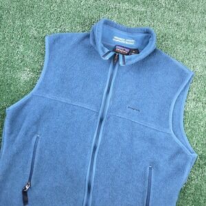 Patagonia Synchilla Fleece Vest Mens XL Blue Full Zip